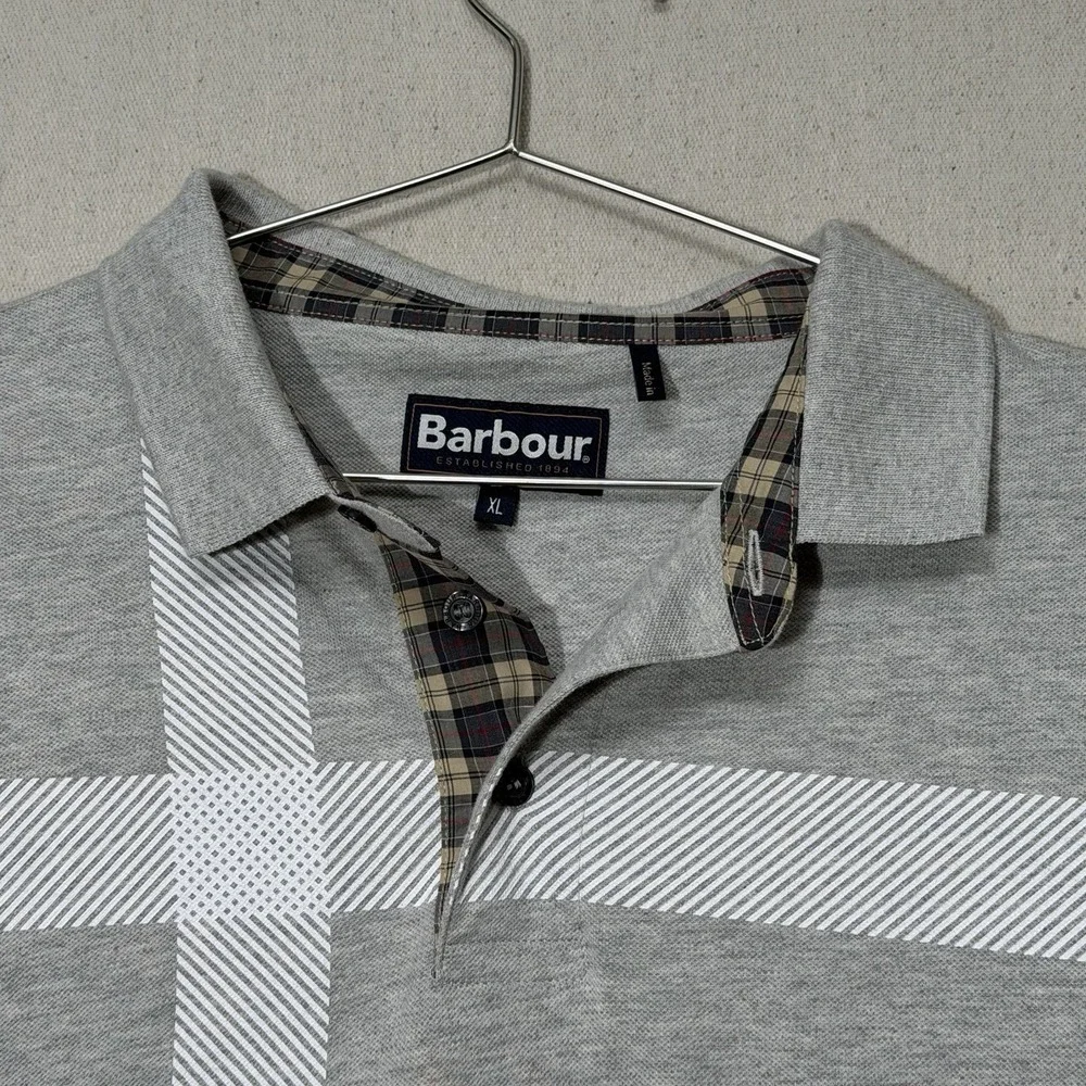 Barbour Men's‎ Blaine Tailored-Fit Tartan Long-Sleeve Polo Shirt